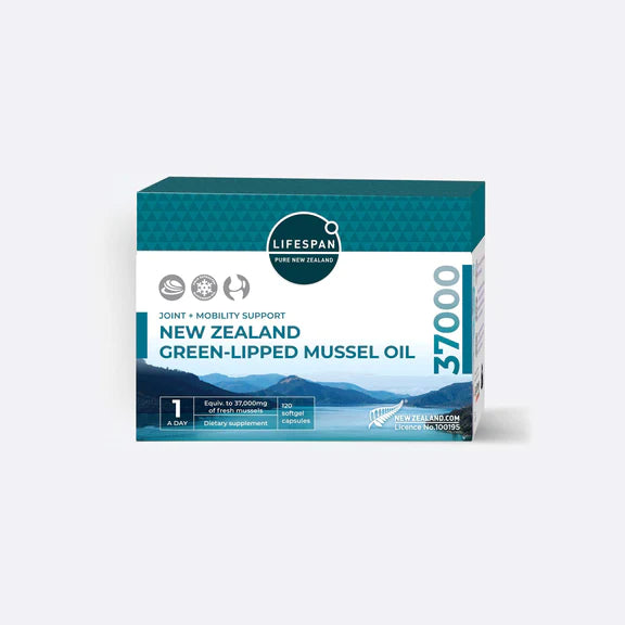 New Zealand Green-Lipped Mussel Oil 37,000 (120 capsules)