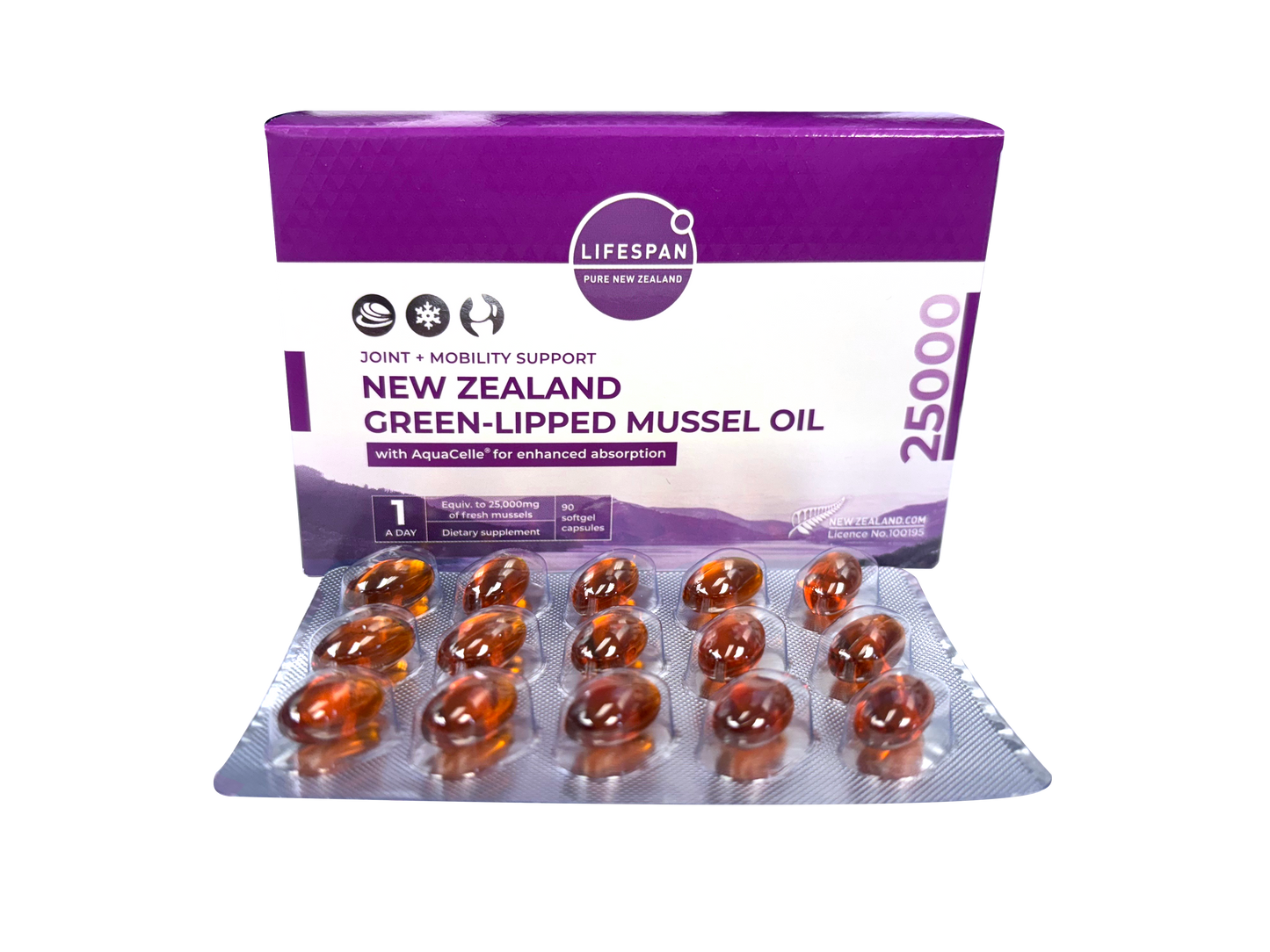 New Zealand Green-Lipped Mussel Oil 25,000 with Vitamin D