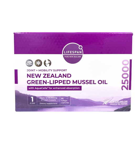 New Zealand Green-Lipped Mussel Oil 25,000 with AquaCelle for enhanced absorption